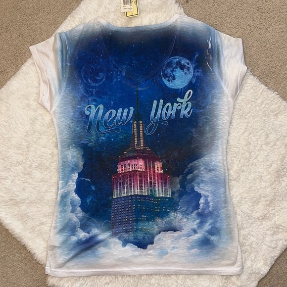 New York bling Empire State Building tshirt NWT xl - Picture 3 of 9